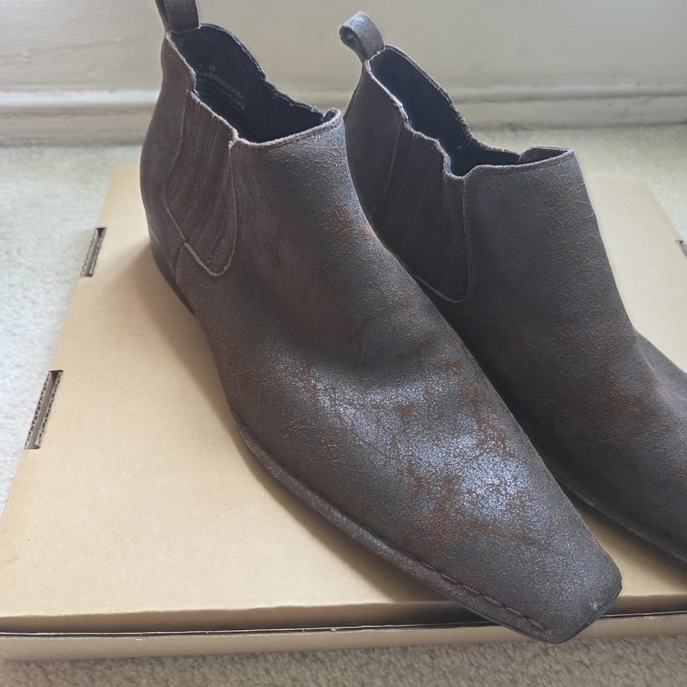 Via Spiga Brown Chelsea Boots Suede